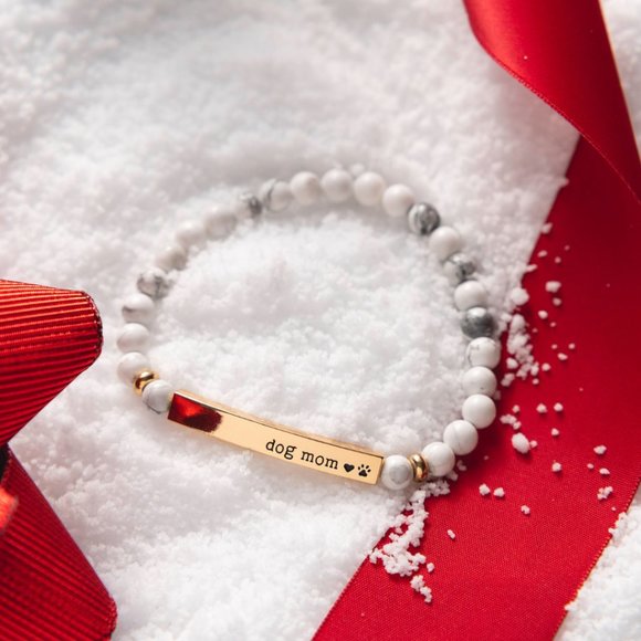 🐾Dog Mom Bracelet - White Turquoise - Picture 2 of 5